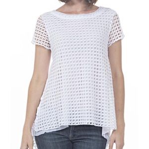 Lovely Pete mesh and fishnet short sleeve shirt